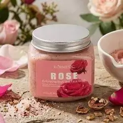 KORMESIC Rose Exfoliating Body and Face Scrub