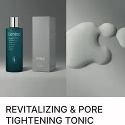 lenjee revitalizing & pore tightening tonic 200ml (hyaluronic acid , glycolic acid , niacinamide , aloe vera , collagen )