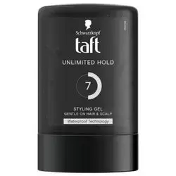 Schwarzkopf Taft Unlimited Hold Styling Gel Gentle On Hair&Scalp Waterproof Technology 300ml