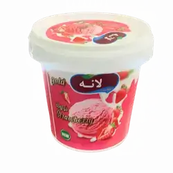 Ice cream cup because strawberry