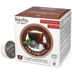 Dolce Vita Cioccomenta – Chocolate with Mint for Dolce Gusto – 12 Capsules