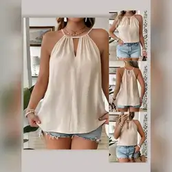 SHEIN LUNE Plus Size Apricot Color Casual Loose Camisole - 3XL