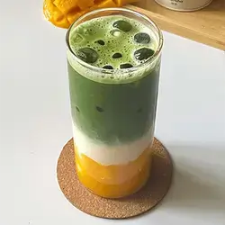 Mango Iced Matcha Latte