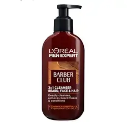 L'Oreal Men Expert Barber Club 3-In-1 Beard, Hair & Face Wash, 200 Ml