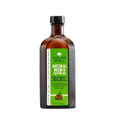 Natural Neem & Castor Oil Al Hair And Skin Types 150ml _ NATURE SPELL