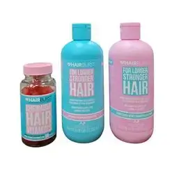 Hair BurstFor Longer Stronger Hair Shampoo 350Ml--HAIR BURST Longer & Stronger Hair Conditioner - 350ml//Check Halal, gluten-free status of Hairburst Chewable Hair Vitamins (60),