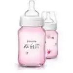 PHILIPS AVENT Natural 260 ml Rosa Flasche Pink