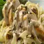 Fettuccine with shrimp