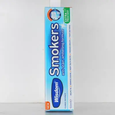 Wisdom 50 ml Smokers Anti-Stain Whitening Toothpaste - by Wisdom