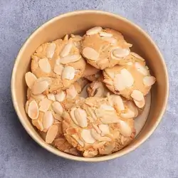 Keto Cookies With Almond Slices - Quarter Kilo