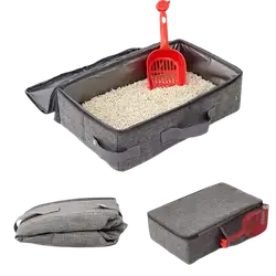 E692 Portable and foldable cat litter box