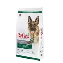 Reflex Dog Food With ( Lamb & Rice & Vegetable ) for Adult 15kg
