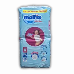 Molfix Extra Diapers No. 6*58 Count