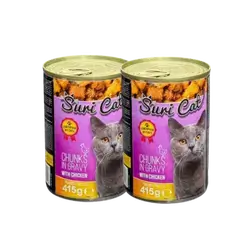 SuriCat – Chunks in Gravy with Chicken 415g