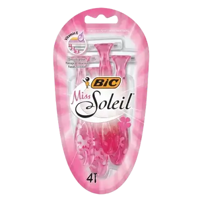 Miss Soleil Bella 3 Blade Shaver 4 Pcs _ Bic