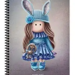 KESKIN COLOR NOTEBOOK A4 80SH LINED WITH STICKERS
