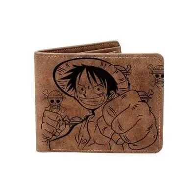 Anime Wallet One Piece Luffy Dark Brown