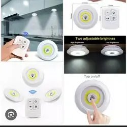 LED light with Remote Control set of 3