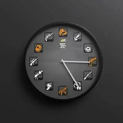 Gaming Wall Clock Grand Theft Auto: San Andreas