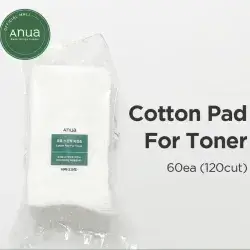 anua cotton pad for toner 60 sheet