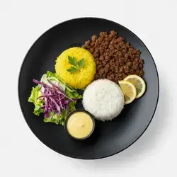 ژەمی قیمە لەگەل برنجی دایت
