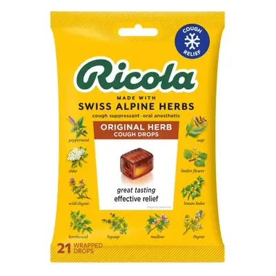 Ricola Original Herbs Cough Drops 21drops