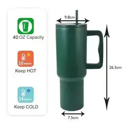 Tumbler with lid and Straw 1200ML
