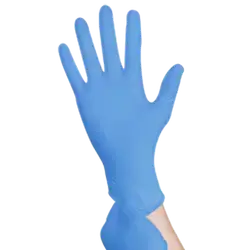 gloves nitrile blue powder free