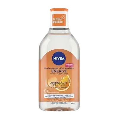 Micellar Water Energy Fragrance-Free Facial Toner With Amino Acids Complex 400ml _ NIVEA