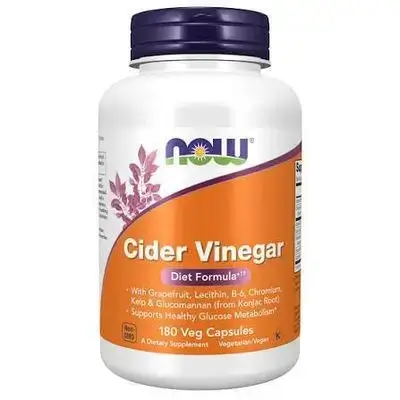 NOW Foods Apple Cider Vinegar 450 mg, 180 Capsules