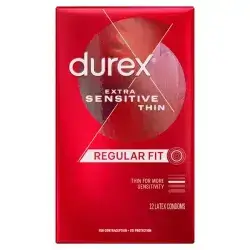 Durex extra sensitive thin - 12 latex condoms