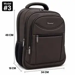 Flamingo Leather Backpack – Model #3, 4 Zippers