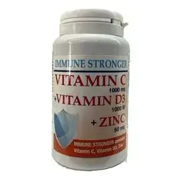 Immune Stronger 1000mg Vitamin C + 1000IU Vitamin D3 + 50mg Zinc 30 tablets