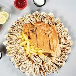 Arabic Shawarma Plate Family Meal 42 Pieces