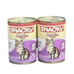 Snacky Grain-Free Beef Paté Wet Cat Food(2 pices)