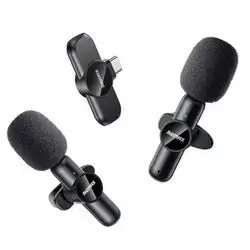 Remax K10 One To Two Live Stream Type-C / Lightning Wireless Microphone