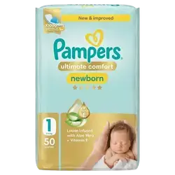 Pampers Newborn Ultimate Comfort (1) 2-5 kg 50 Diapers