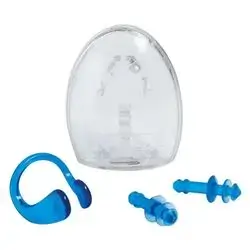 AQUAFLOW Ear Plugs & Nose Clip Combo Set