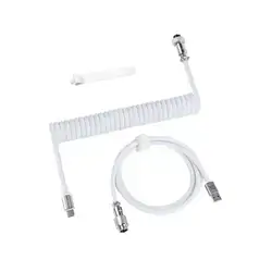Attack Shark coiled cable white