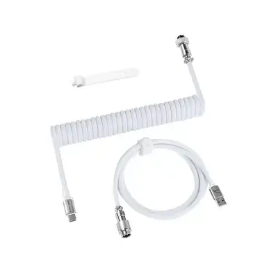 Attack Shark coiled cable white