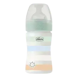 Well Being Bottle Anti-Colic System Slow Flow 0M+ Green 150ml _ Chicco