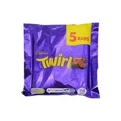 Cadbury Twirl Cocoa 5 Bars 107 Gm