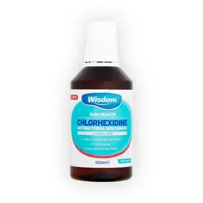 Wisdom Chlorhexidine Antibacterial Alcohol Free Mouthwash 400ml