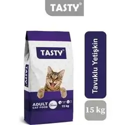 Tasty adult cat food with chicken 15kg