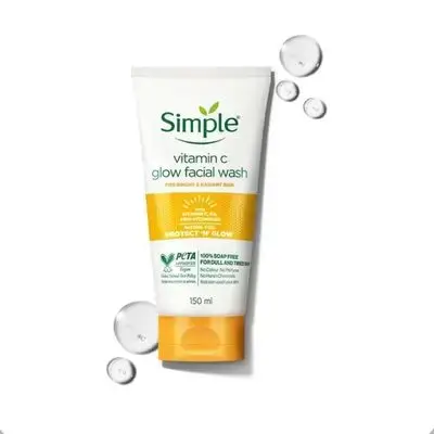 Simple vitamin c glow facial wash غسول سمبل