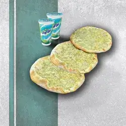 5 shish on dough with 2 ayran