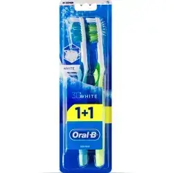 3D White 1 plus 1 Medium Tooth Brush