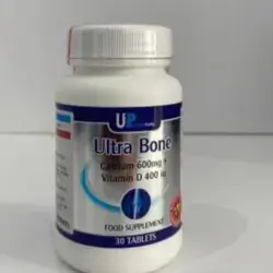 Ultra Bone Calcium 600mg + Vitamin D 400 IU.