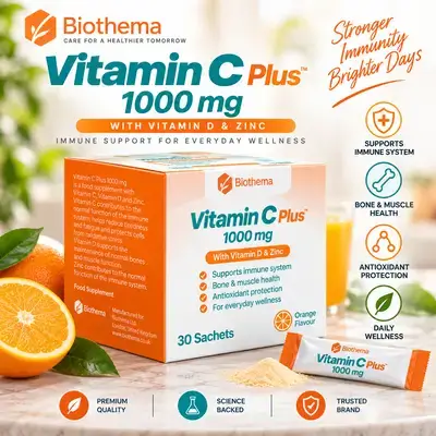 BT PHARMA Vitamin C Plus 1000Mg & Zinc 15 Sachets