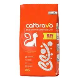 Cat Bravo - Unscented Cat Litter 20L